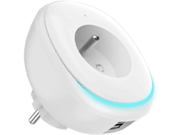 Tomada Inteligente Com 2 Usb, Maxcio Tomada Wi Fi Com Luz Noturna Led, Smart Smart Nostalgia88