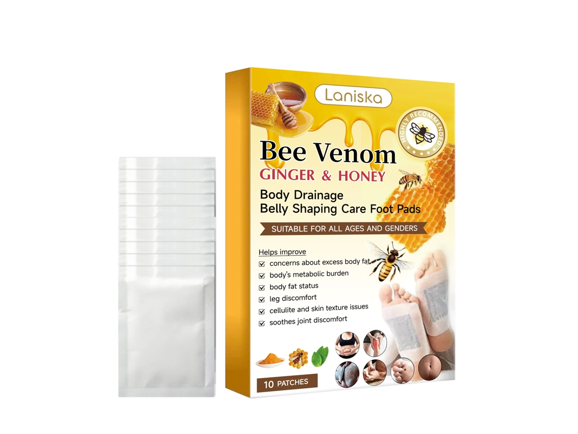 Parche Pé Veneno com Gengibre e Abelha para Alívio Rápido e Proteção Natural LAXISCREED