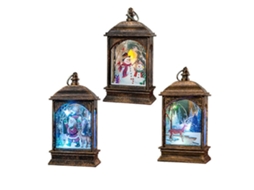 Lanternas De Natal Iluminadas, Luz Noturna Led Decorativa Para Ambientes Internos, Iluminação Portátil, Marrom, Pacote Com 3 Olysi Shop
