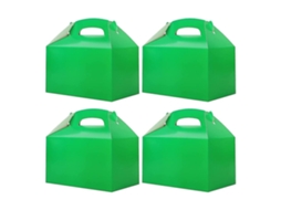50 Caixas Brancas Para Lembrancinhas De Festa, Caixas De Doces Com Alça, Sacolas De Papel Para Biscoitos, Modelo Gable B Hengjian