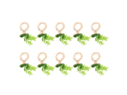 Mali 10pcs Anéis de Toalha de Contas de Primavera Multifuncionais Mini Contas Rural