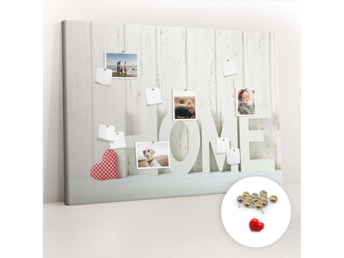 Painel De Cortiça Para Parede Inscrição "casa" Para O Escritório Espelharte (140x100 Cm)