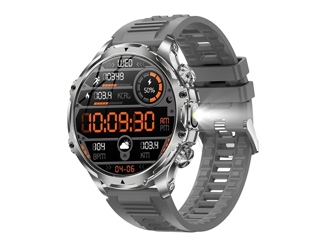 Smartwatch Ak75 Lanterna Bluetooth Chamadas Bateria de Longa Duração para Uso Externo Bestvite (roxa)