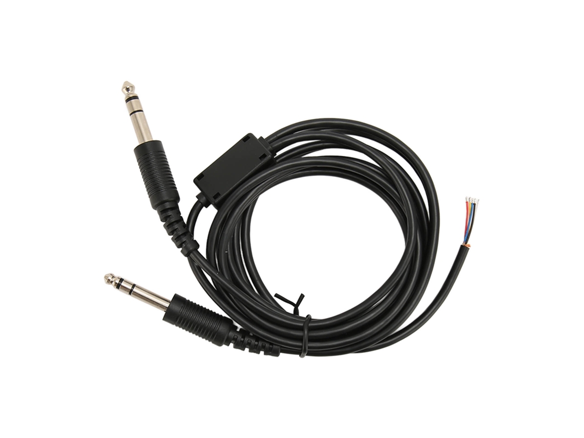 Cable de Repuesto para Auriculares de Aviación David Clark Avcomm Pilot Con Conectores Ga Dobles de 2 M