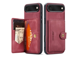 Capa Para Iphone 17 Air Com Compartimento Magnético Para 4 Cartões.