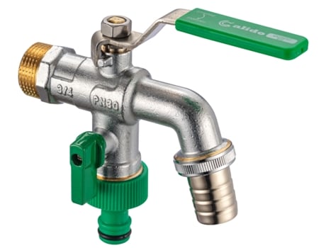 3/4 de Polegada Bsp Double Outlet Garden Tap Out Torneira Válvula de Bola Torneira Mangueira