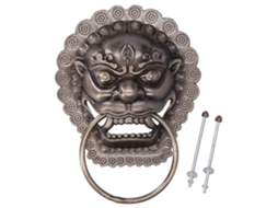Puxador de Porta Antigo Estilo Chinês Cabeça Animal
