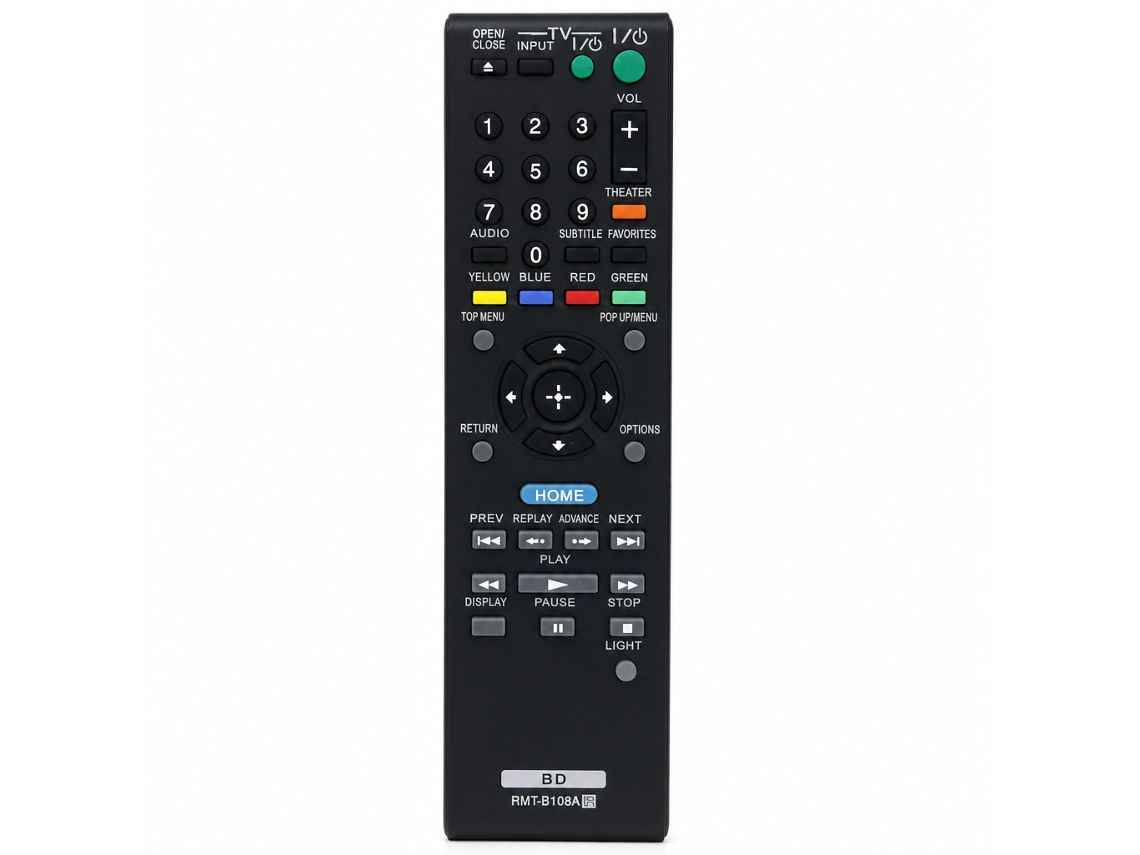 Comando À Distância Compatível Com Leitores Blu-ray Dvd Sony Rmt-b108a_zhd