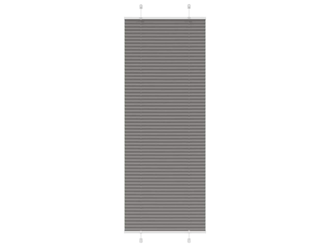 Vidaxl Antracite Plissada Cega 70x200 Cm Largura Tecido 69,4 Cm
