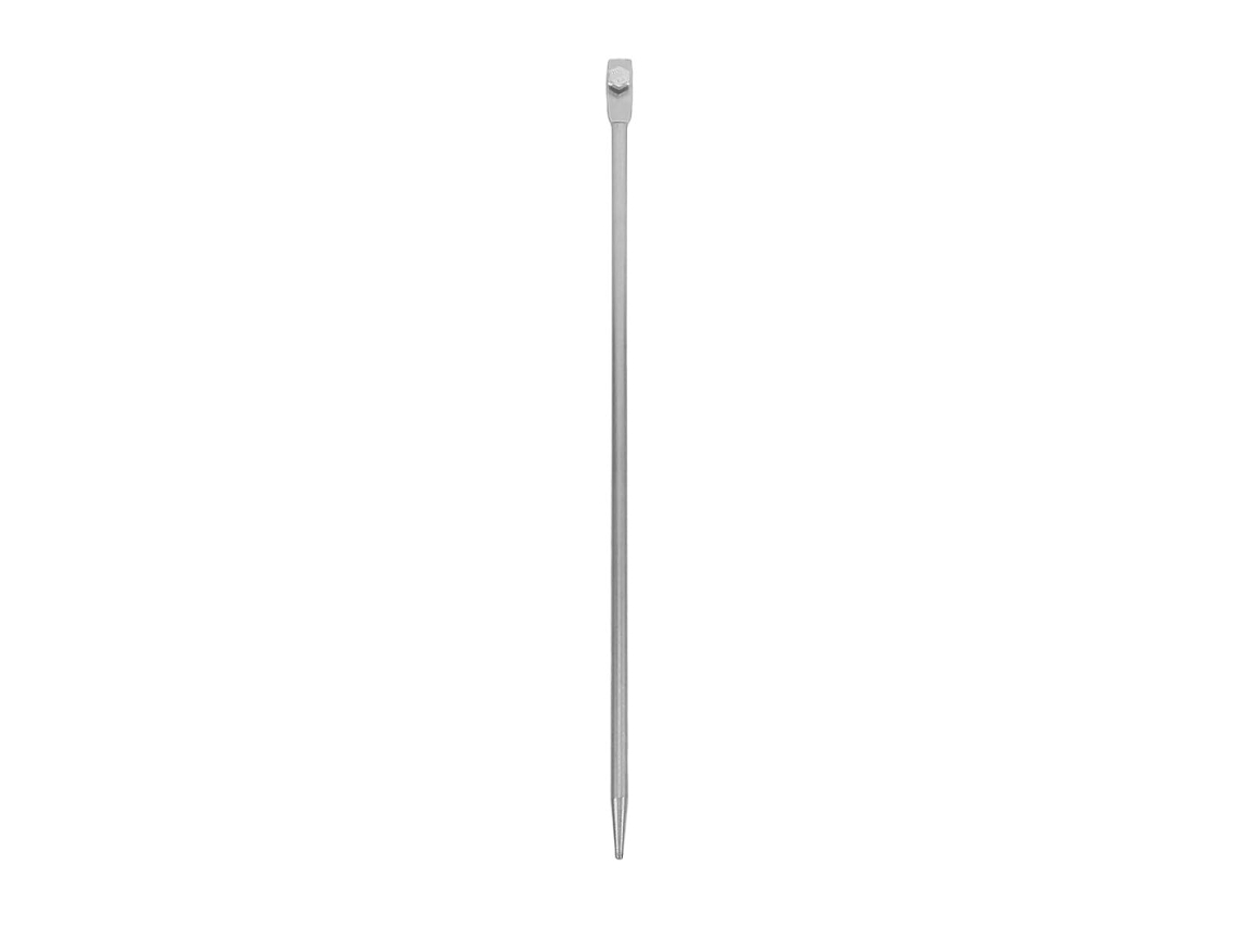 Haste De Aterramento Em Ferro Galvanizado Prateado Para Antenas E Equipamentos.