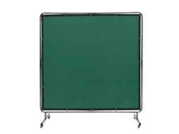 Tela de Soldagem VEVOR com Moldura Tela de Cortina de Soldagem de 6 X 6 Pés em 4 Rodas Verde