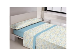 Conjunto de Lençóis LIBELA PIRINE SAONA (Azul - Casal - 150 x 195 + 25 cm)