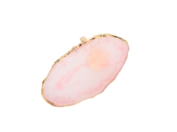 Prato De Mistura De Esmalte Em Resina Para Arte De Unhas Com Apoio Ajustável E Design Elegante Rosa