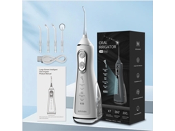 Irrigador Oral Dentário Recarregável, 5 Modos 300ml,1600 1900 Pulsos.para Aparelhos Ortodônticos Branco HEXINYIGJLY