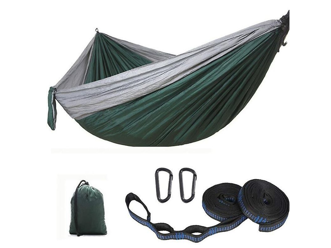 Hammock de Camping Confortável e Compacto para Aventuras Ao Ar Livre Presente Ideal para Campistas Verde Marinho