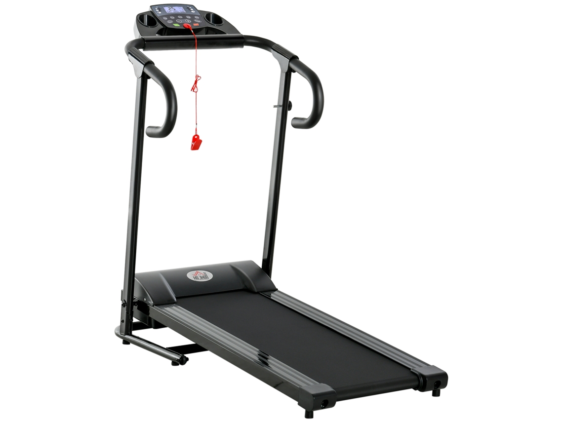 Esteira Elétrica Dobrável com tela LCD, velocidade 0.8-10km/h, 3 programas, 500W, preta (123x62x117cm) | S/MARCA