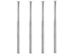 Vidaxl Pernas De Mesa Telescópicas 4 Pcs 710 Mm-1100 Mm Cromado