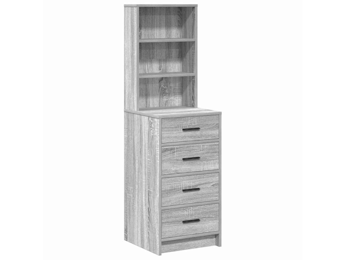 Buffê Sonoma Cinzento em Madeira Processada com 40x41x135 cm MAISON EXCLUSIVE