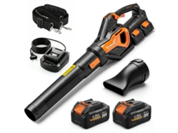 Ventilador a Bateria de 20v. Motor Brushless de 900w. 3 Níveis de Velocidade. Turbo Boost. Carregador Ge