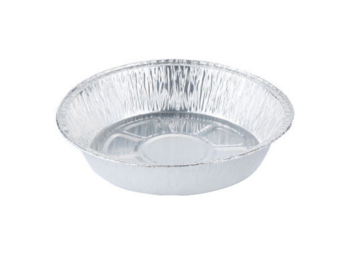 Platos De Papel De Aluminio Redondos Desechables Reciclables Para Cocinar 50pcs Profundos 7 Pulgadas