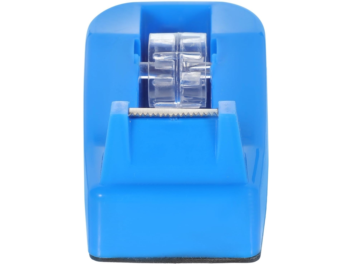 Dispensador de adesivo portátil pequeno Shineofi com base antiderrapante, cortador rápido, suporte para plástico e cola.