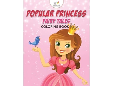 Livro Popular Princess Fairy Tales Coloring Book De Kreative Kids (inglês)