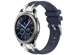Pulseira De Silicone Royal De 22 Mm Com Fecho De Liberação Rápida Prateado