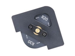 Placa de canto para tupia R15-20-25-30 para gravação a laser em alumínio e latão, ferramenta para marcenaria.