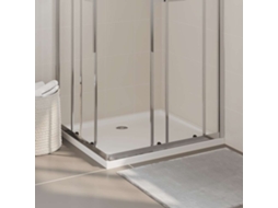 Vidaxl Base De Chuveiro Retangular 80x90 Cm Abs Branco