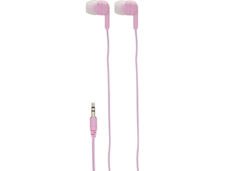 Auriculares Com fio  Soundbasiks (In Ear - Rosa)