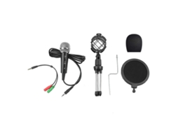 Condenser Microphone Plug And Play Mic With 3.5mm Trs Plug Desktop Tripod For Recording Live Streaming LAXISCREED