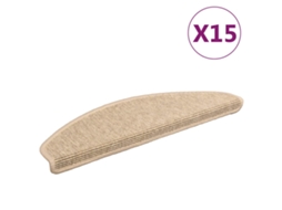 Tapetes de Escada 15 Peças 65x21x4 Cm Bege Claro MAISON EXCLUSIVE
