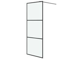 Shower Wall, Shower Walls Vidaxl Preto Vidro (80 X 195 Cm)