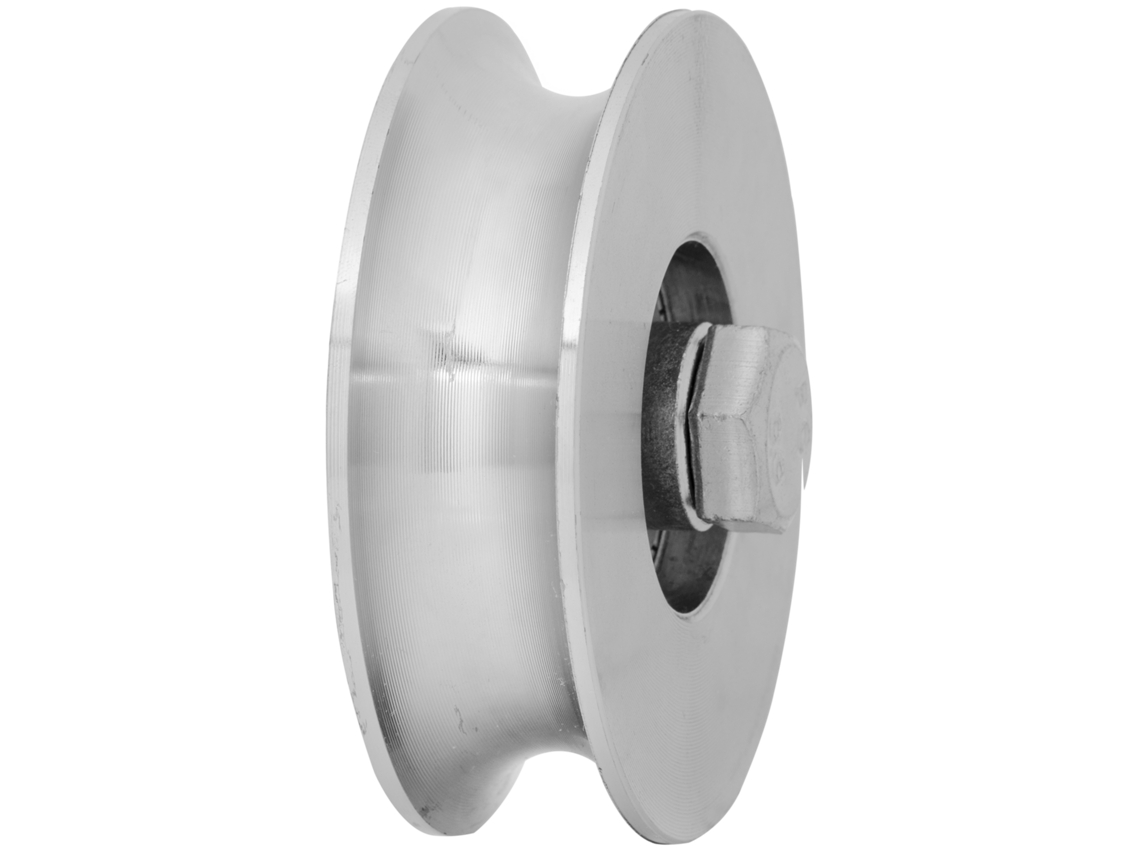Roda de 100 mm com 2 Rolamento em U para portão de correr