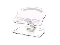 Lurelia Suporte Vertical Para Portátil Com Rotação 360°, Dobrável, Ergonómico, Antiderrapante, Com Ventilação, Em Liga De Alumínio, Para 13 Polegadas