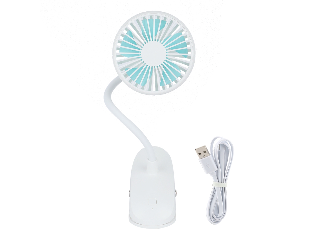 Ventilador Usb Portátil Clip Colorido 2 Velocidades