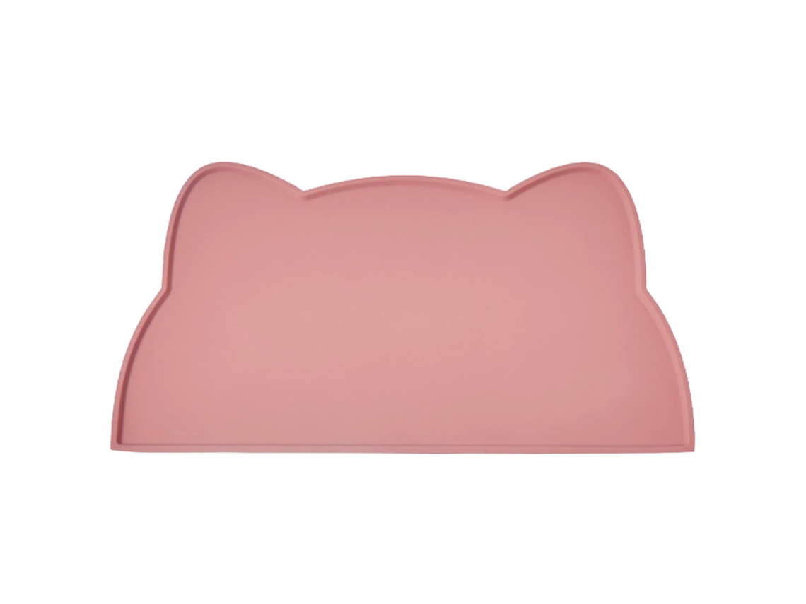 Tigela para Ração de Cachorro e Gato, Tapete de Silicone Antiderrapante e Impermeável Rosa AQUAFORGE