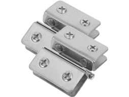 Luxshiny 2 De Aço Com Fixação Dupla Para Portas Vidro Estilo Moderno E