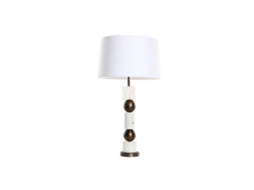 Abajur de Mesa, Aço, Mármore, Bronze, 50x50x87cm ALEXANDRA HOUSE LIVING