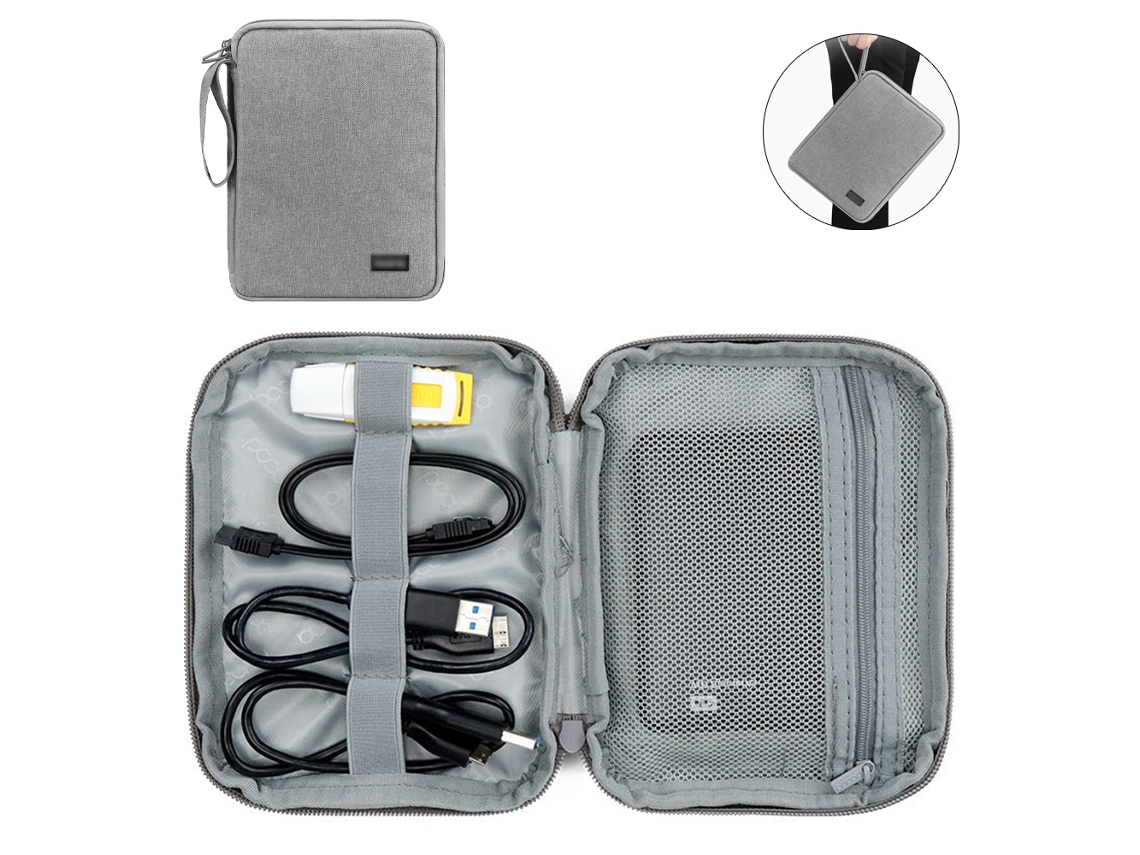 Pcs Organizador De Eletrônicos De Viagem Bolsa Portátil Para Cabos E Acessórios Case Para Fios, Celular, Carregador, Pen Drive