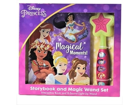 Livro Disney Princess Magical Moments! Storybook and Magic Wand Sound Book Set de Pi Kids (Inglês - Capa Dura)