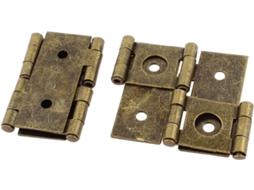 2 dobradiças dupla ação para biombo dobrável estilo retrô 46x54 mm CHABERLU