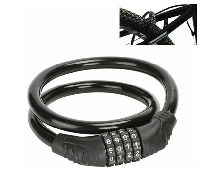 Antivol Largeight Cabo 15mmx600mm Código De 4 Dígitos Cores Múltiplas Aço