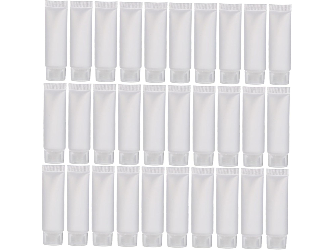 Pacote Com 50 Frascos De Viagem Reutilizáveis De 10ml Em Pvc E Pp, Tubos De Loção Flexíveis.