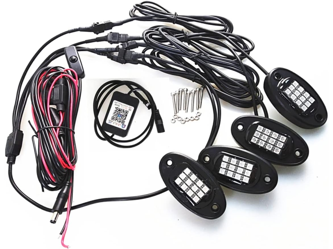Luminária Decorativa À Prova D'água Com Chassi Drag, 1 Peça, Com Controle Remoto Para Carro.