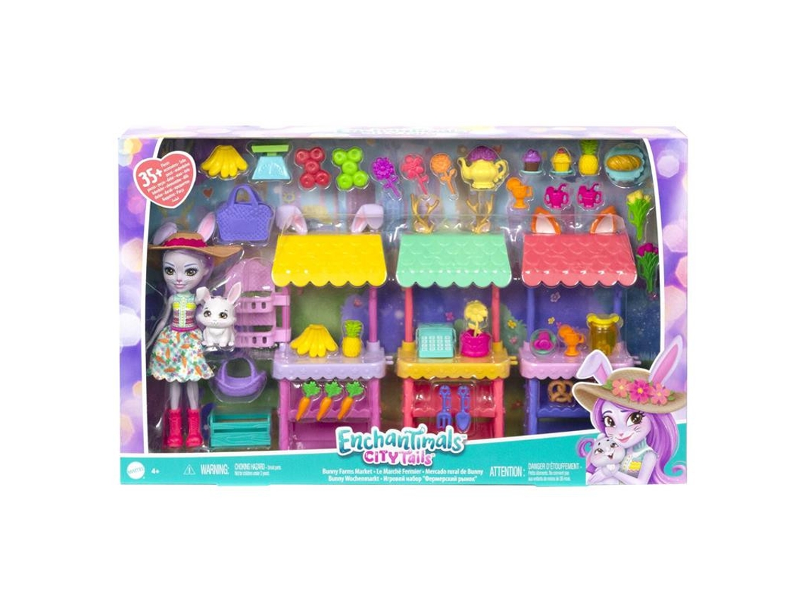 Casa de Bonecas MATTEL Enchantimals Boneca Mercado Rural de Becker Bunny Idade Minima Recomendada 4 anos Worten.pt