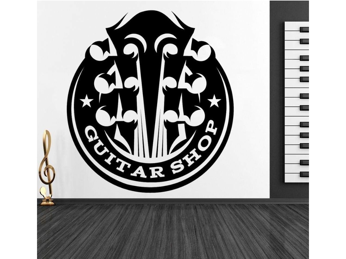 Adesivos Muraux, Adesivos Muraux Para La Maison Et La Décoration De Magasin De Musique Pour Les Mélomanes 28x42cm