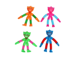 4pcs Brinquedo Telescópico Mudança De Forma Tubo Fidget Leve Plástico Cores Vivas Para Crianças Família Robô