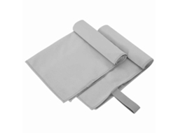 Toalhas Esportivas, 2 Unidades, Cinza, 50 X 30 Cm, Poliéster e Poliamida BRILVIBERA