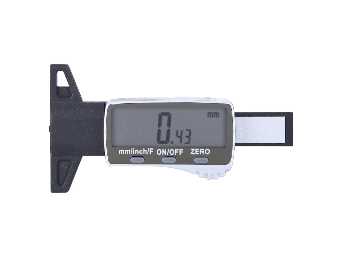 Ferramenta De Medição De Profundidade De Pneus Com Tela Led E Calibre Digital 0-25.4mm